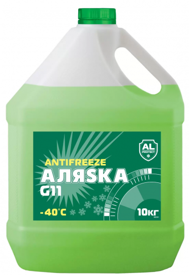 АЛЯСКА Антифриз-40  G11 GREEN 10 кг Антифриз зелёный